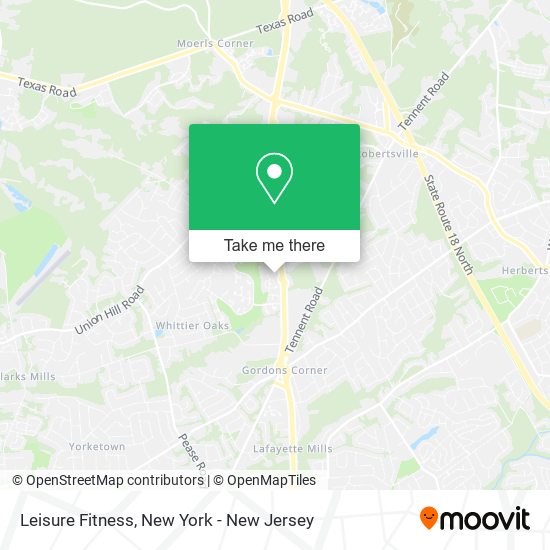 Leisure Fitness map