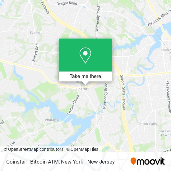 Mapa de Coinstar - Bitcoin ATM