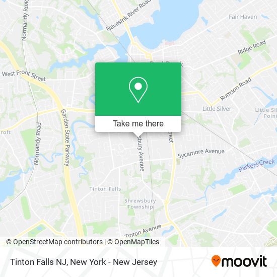 Mapa de Tinton Falls NJ