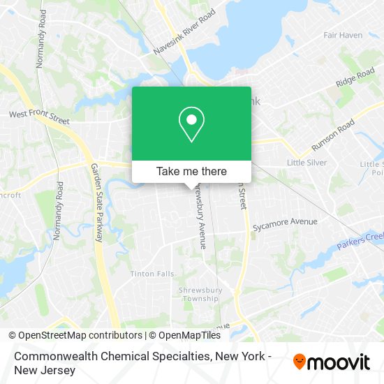 Mapa de Commonwealth Chemical Specialties