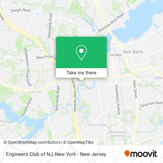 Engineers Club of NJ map