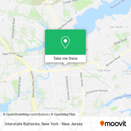 Interstate Batteries map