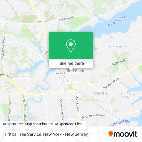 Fritz's Tree Service map