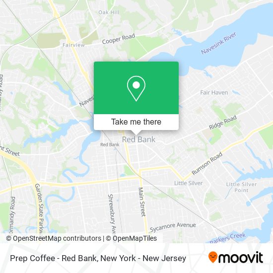 Prep Coffee - Red Bank map