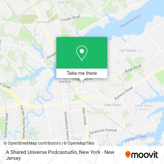 A Shared Universe Podcastudio map