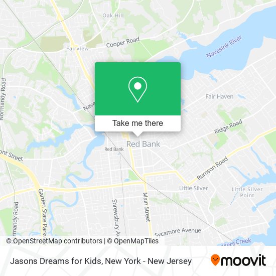 Jasons Dreams for Kids map