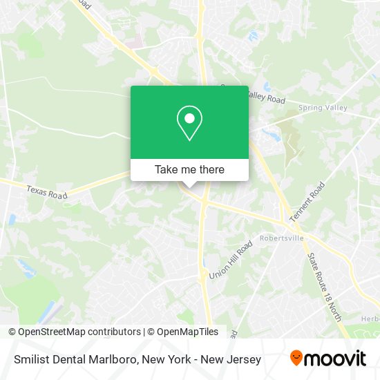 Smilist Dental Marlboro map