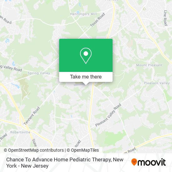 Mapa de Chance To Advance Home Pediatric Therapy