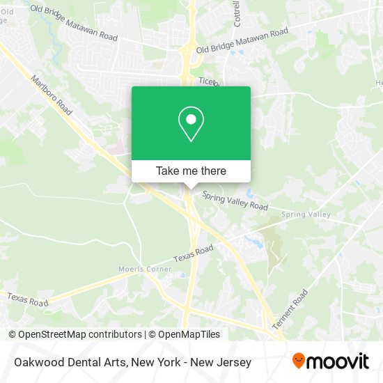 Oakwood Dental Arts map