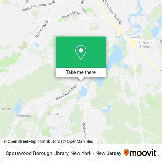 Mapa de Spotswood Borough Library