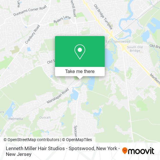 Lenneth Miller Hair Studios - Spotswood map