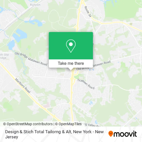 Design & Stich Total Tailorng & Alt map