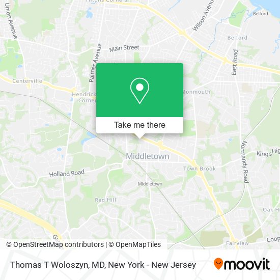 Thomas T Woloszyn, MD map