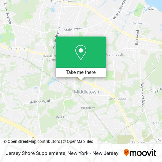 Mapa de Jersey Shore Supplements