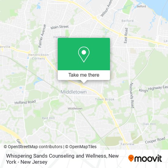 Whispering Sands Counseling and Wellness map