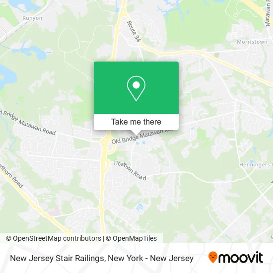New Jersey Stair Railings map