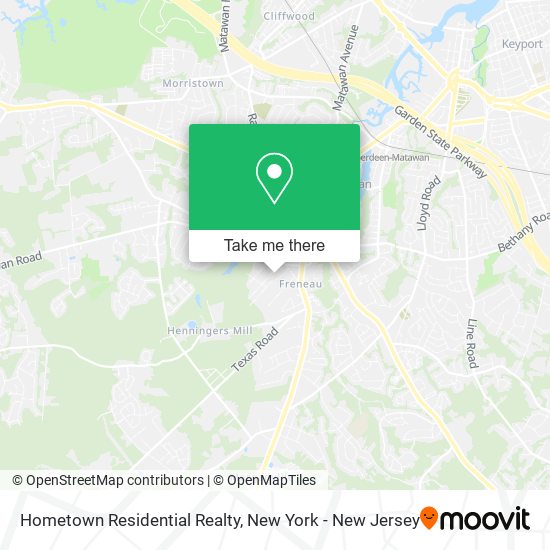 Hometown Residential Realty map