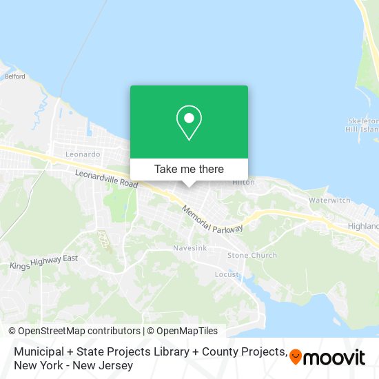 Mapa de Municipal + State Projects Library + County Projects