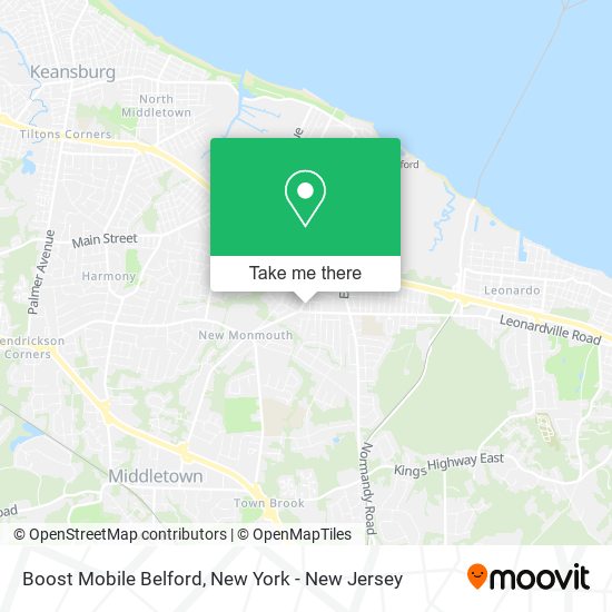 Mapa de Boost Mobile Belford