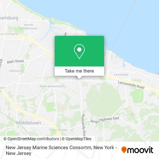 Mapa de New Jersey Marine Sciences Consortm