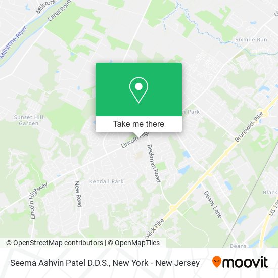 Mapa de Seema Ashvin Patel D.D.S.
