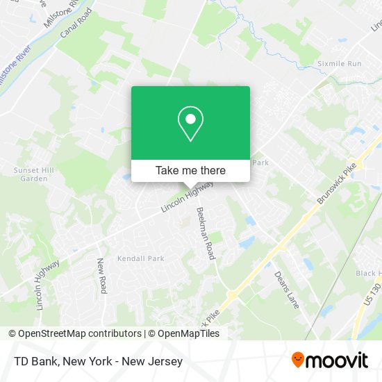 TD Bank map