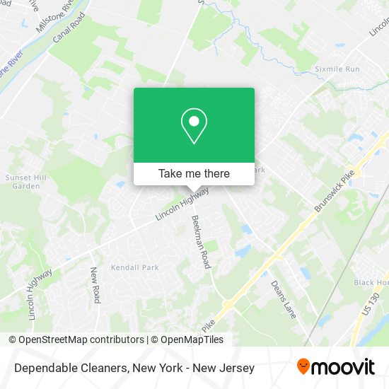 Dependable Cleaners map