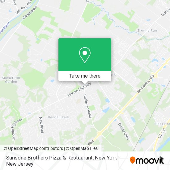 Sansone Brothers Pizza & Restaurant map