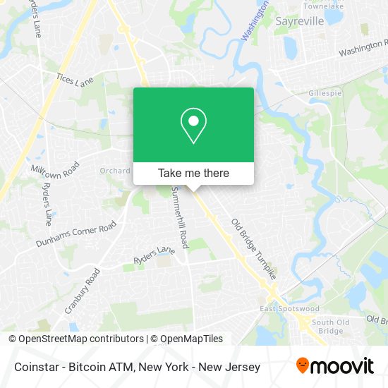 Mapa de Coinstar - Bitcoin ATM