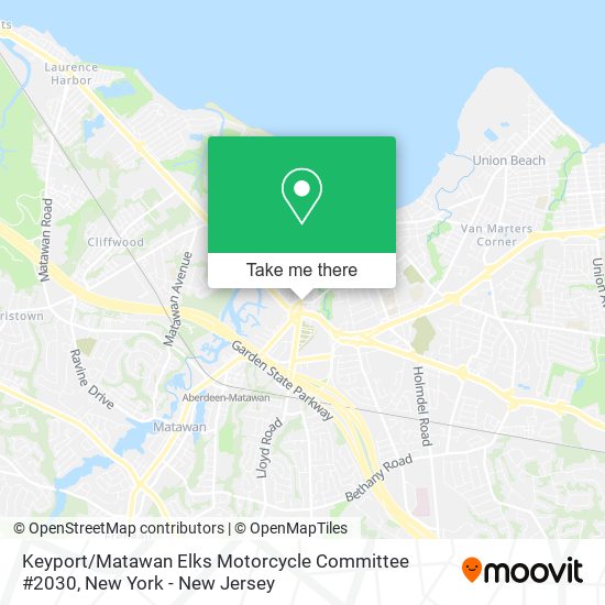 Keyport / Matawan Elks Motorcycle Committee #2030 map