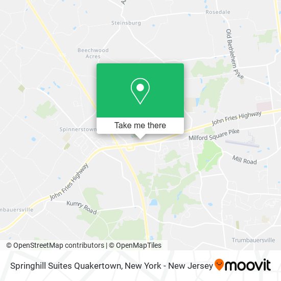 Mapa de Springhill Suites Quakertown