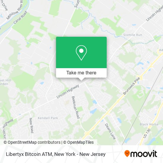 Mapa de Libertyx Bitcoin ATM