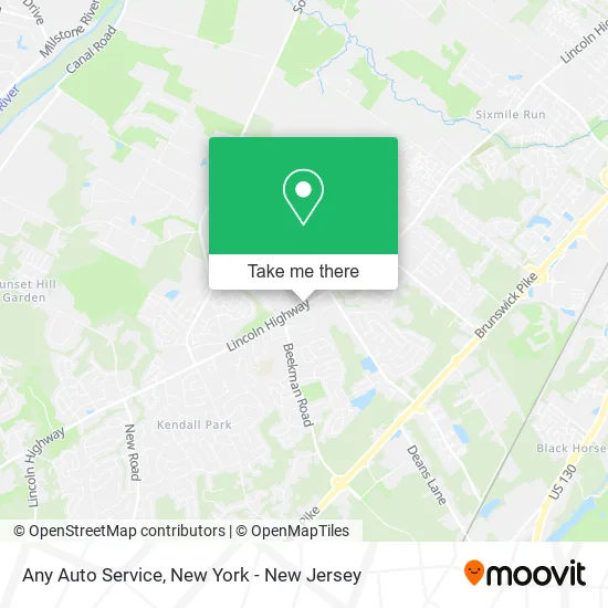 Any Auto Service map