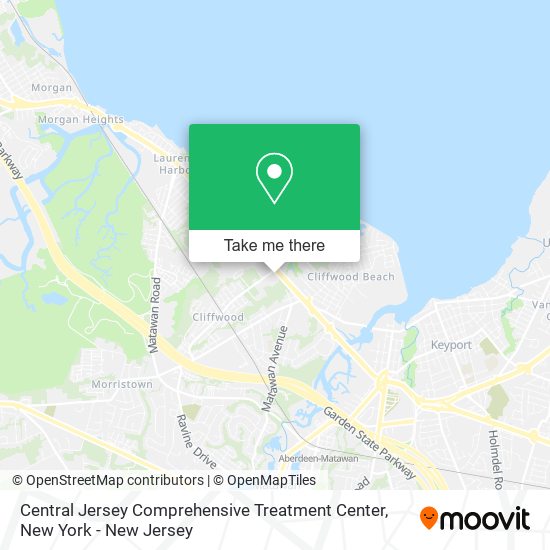 Central Jersey Comprehensive Treatment Center map