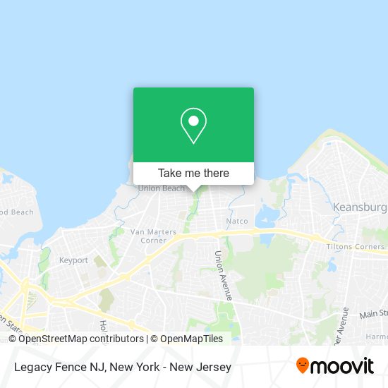 Legacy Fence NJ map