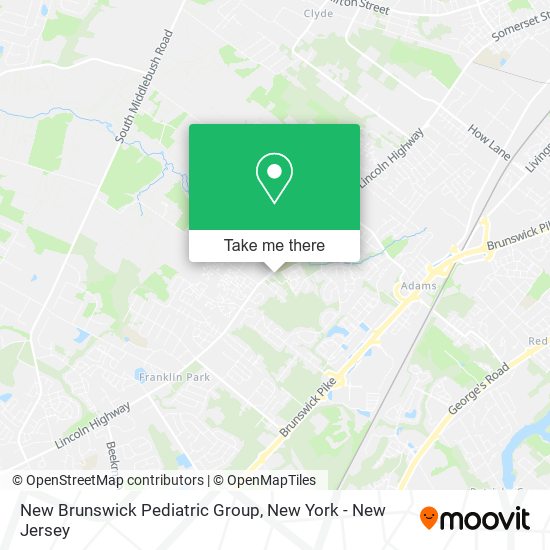 New Brunswick Pediatric Group map