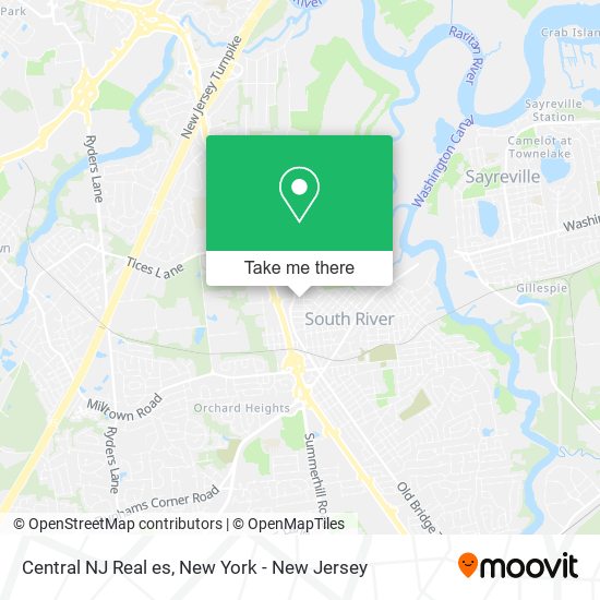 Central NJ Real es map