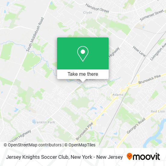 Jersey Knights Soccer Club map