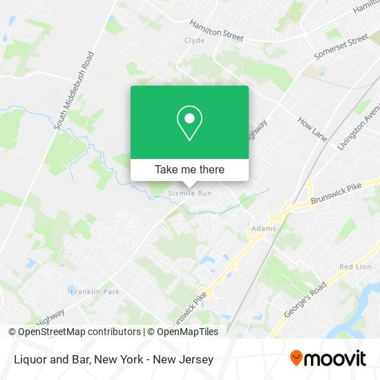 Liquor and Bar map