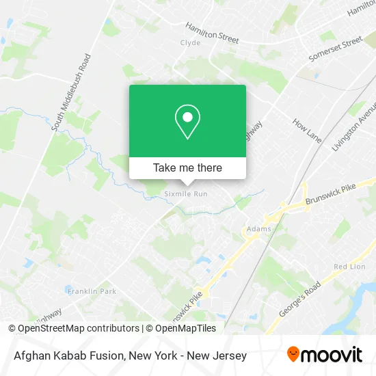 Afghan Kabab Fusion map