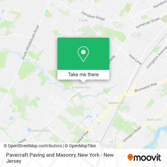 Pavecraft Paving and Masonry map