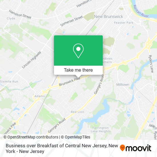 Mapa de Business over Breakfast of Central New Jersey