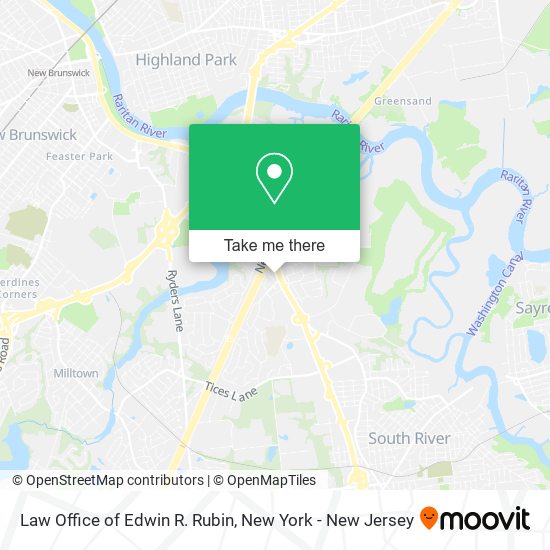 Law Office of Edwin R. Rubin map