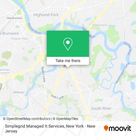 Simplegrid Managed It Services map