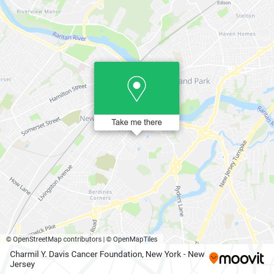 Charmil Y. Davis Cancer Foundation map