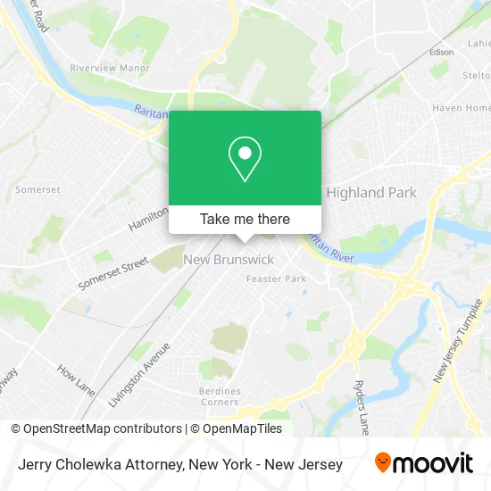 Jerry Cholewka Attorney map