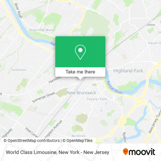 World Class Limousine map