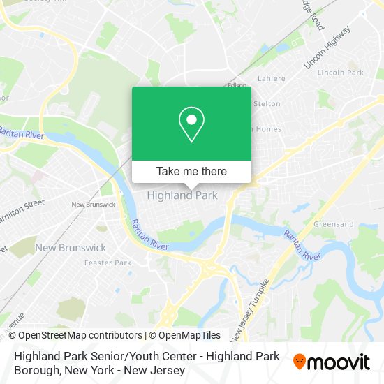 Highland Park Senior / Youth Center - Highland Park Borough map