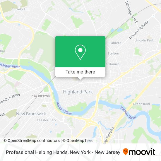 Professional Helping Hands map