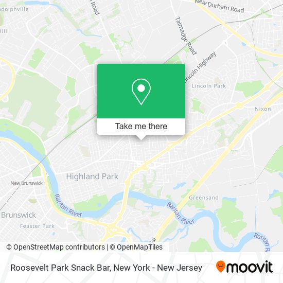 Roosevelt Park Snack Bar map